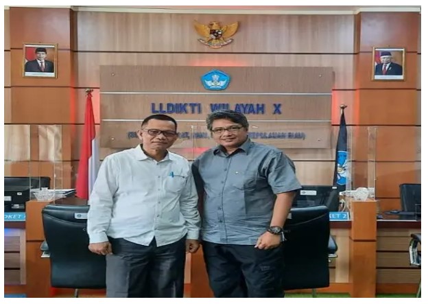 Ketua YPMMB H. Andriansyah, SE., M.Si bersama LLDIKTI X Silahturahim